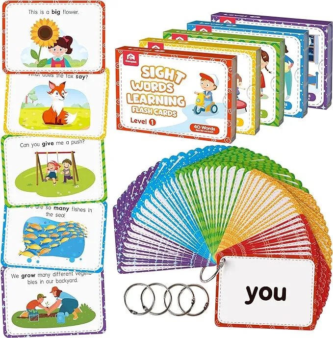 Words Educational Flashcards - 220 Dolch Sightwords Game