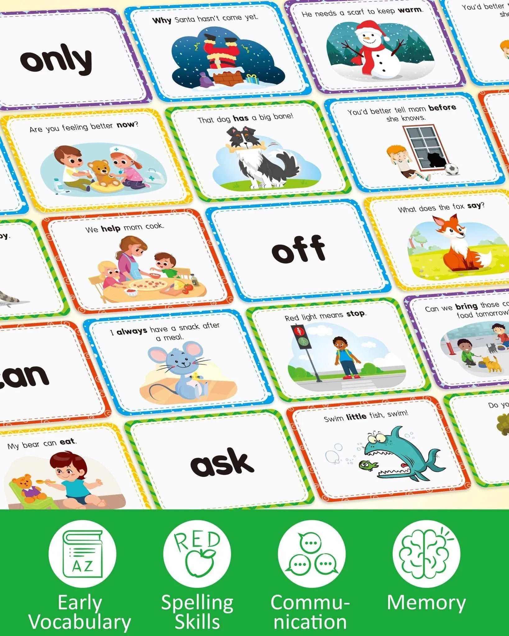 Words Educational Flashcards - 220 Dolch Sightwords Game